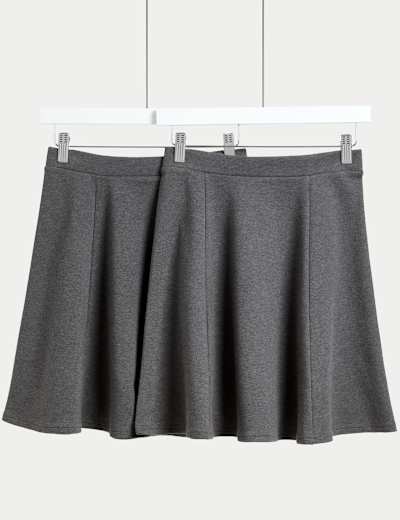 Grey school skirts with pockets sales