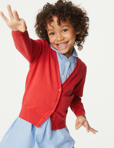 Girls Jersey School Cardigan 2 18 Yrs M S Collection M S