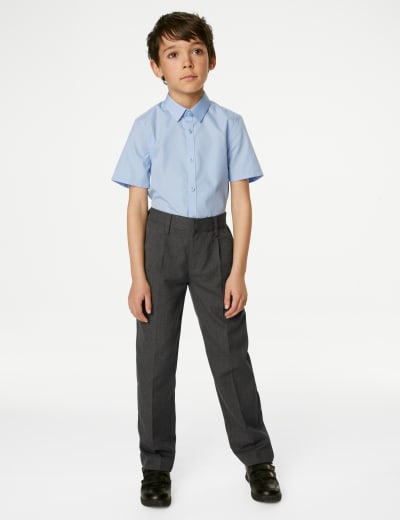 2pk Boys Easy Dressing School Shorts 3 15 Yrs M S Collection M S