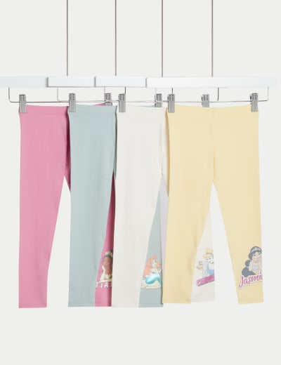2pk Cotton Rich Striped Leggings 2 8 Yrs M S Collection M S