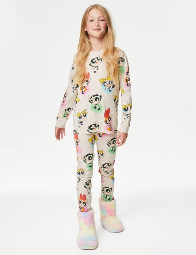 Pure Cotton Cherry Print Pyjamas 7 14 Yrs M S Collection M S