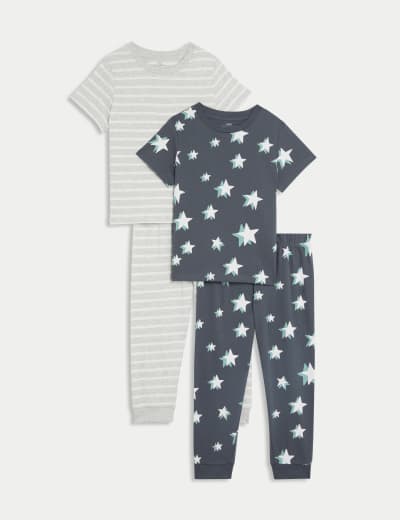 Pure Cotton Fox Checked Pyjamas 1 7 Yrs JoJo Maman Bebe M S