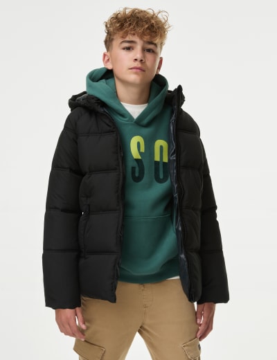 Stormwear Lightweight Hooded Padded Coat 6 16 Yrs M S Collection M S