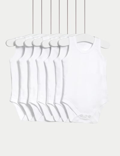 5pk Pure Cotton Vests 2 14 Yrs M S Collection M S