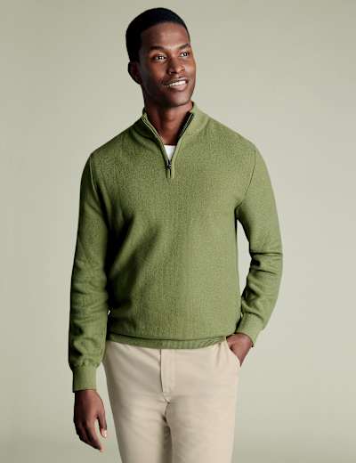 トップス Antwort FINE WOOL HALF ZIP KNIT Sites-Gant-US-Site