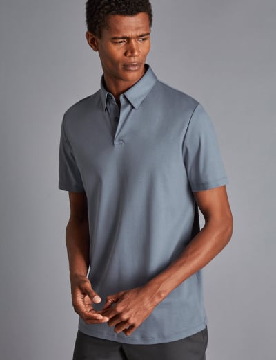 Button collar polo shop