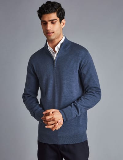 Charles tyrwhitt half zip clearance