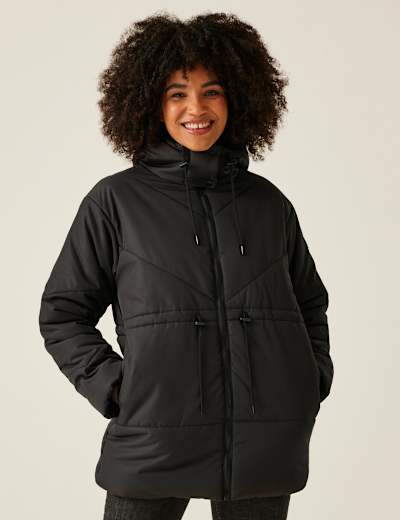 Thermowarmth Hooded Puffer Jacket M S Collection M S