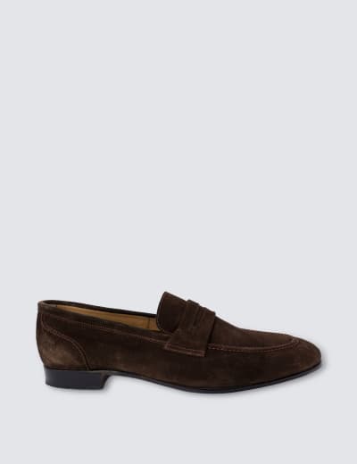 Suede Slip On Loafers Autograph M S