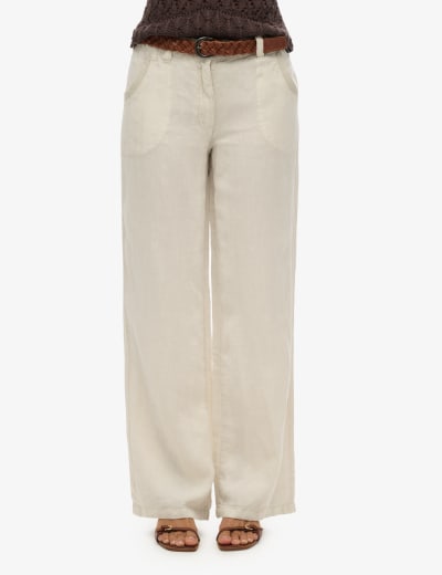 Cotton Blend Slim Fit Cropped Trousers M S Collection M S