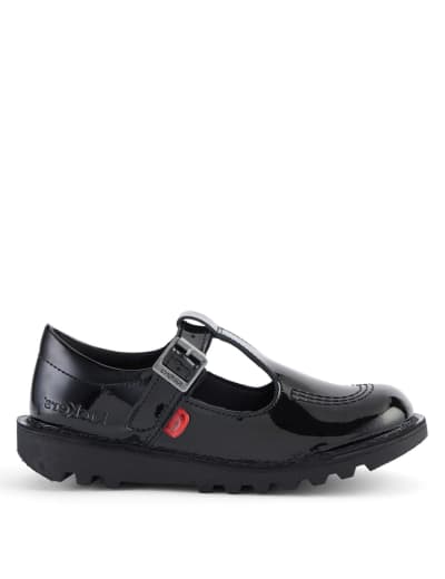 Kids Patent School Shoes Kickers M S