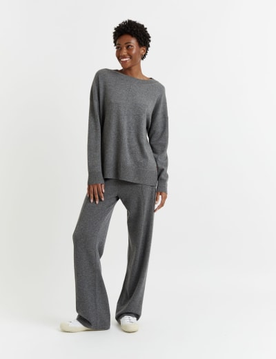 Wool Rich Cropped Jumper with Cashmere Chinti Parker M S