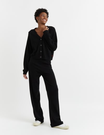 Pure Cashmere Crew Neck Cardigan Autograph M S