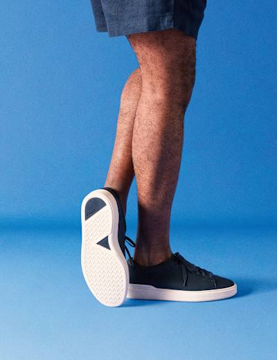 Airflex Leather Lace Up Trainers M S Collection M S