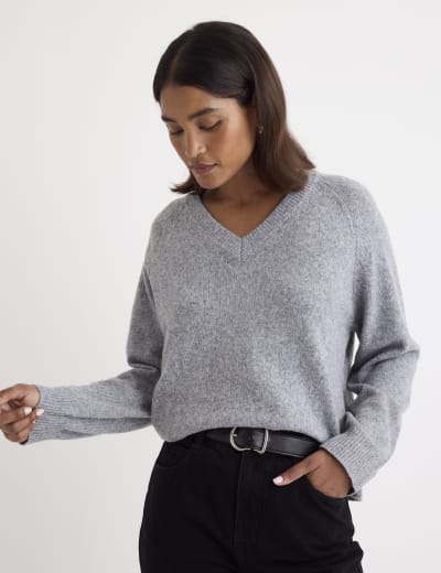 Cable Knit Neck Jumper Per Una M S