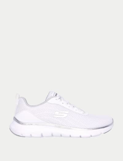 Skechers flex sole blanco deals
