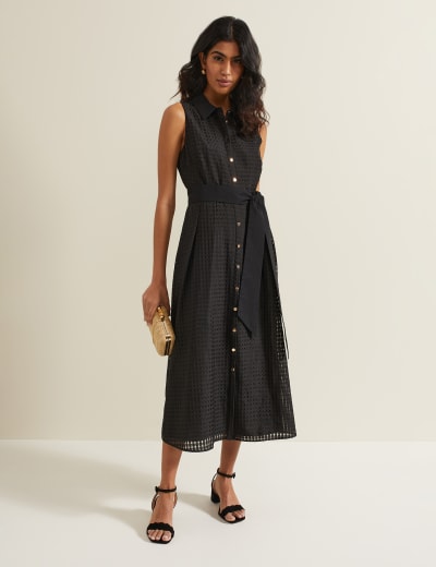 Tie Waist Button Through Maxi Beach Dress | Pour Moi | M&S