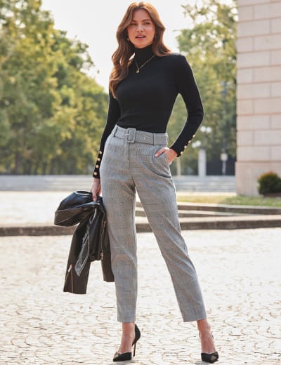 Cotton Rich Tapered Cropped Chinos Crew Clothing M S