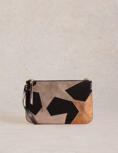 Faux Leather Shoulder Bag M S Collection M S