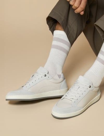Grandpro Leather Lace Up Trainers Cole Haan M S