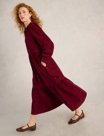 M&s red animal print dress clearance