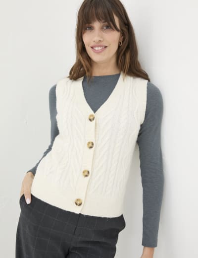 M&s sleeveless cardigan cheap