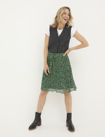 Leather Look Mini A Line Skirt M S Collection M S