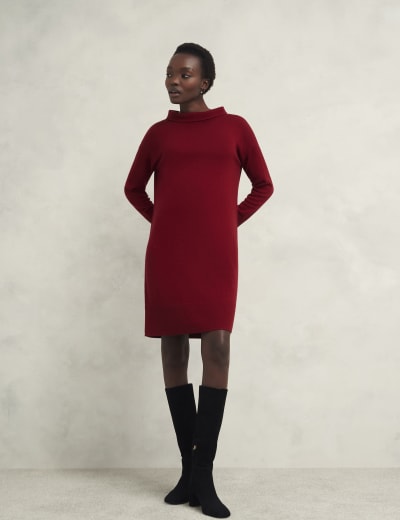 Red mini sweater dress new arrivals