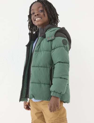 Colour Block Padded Coat 2 12 Yrs Joules M S