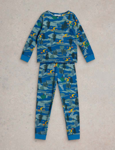Cotton Rich Cosmic Pyjama Set 3 10 Yrs White Stuff M S