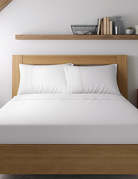 2pk Cotton Rich Percale Pillowcases