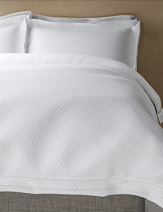 Parure de lit 100&nbsp;% coton &agrave; iris en rati&egrave;re