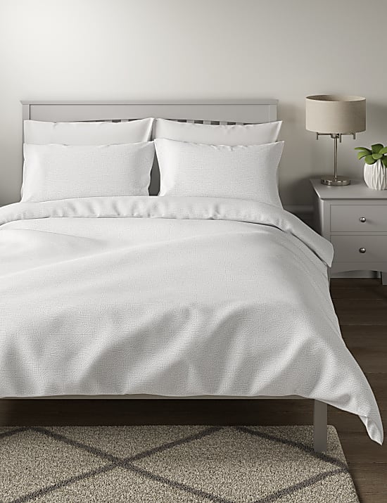 Pure Cotton Geometric Matelasse Bedding Set