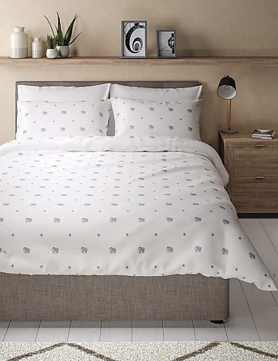 Pink and grey elephant bedding clearance