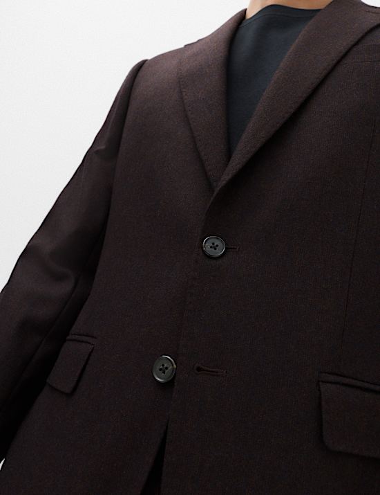 2 Piece Tailored Fit Micro Check Tweed Suit