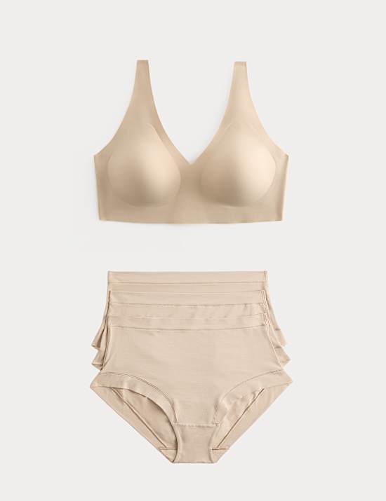 Body Invisibles Non Wired Crop Top Set A-E