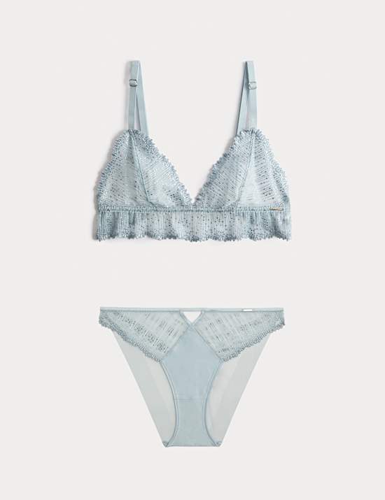 Florence Embroidery Non Wired Bralette Set A-E