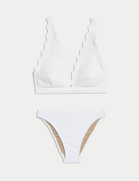 Neoprene Scallop Bikini Set