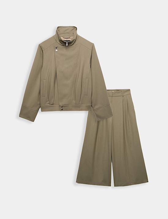 Komplet saka a &scaron;irok&yacute;ch kalhotov&yacute;ch sukn&iacute; (culottes)