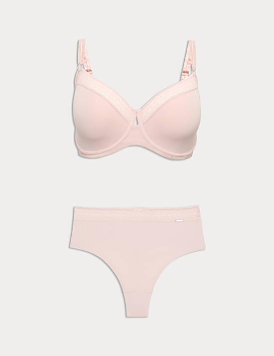 Boston Microfibre Wired Minimiser Bra Set C-G
