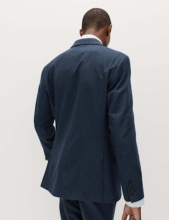 2 Piece Tailored Fit Italian Wool Rich Tweed Suit