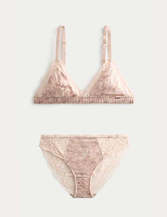 Rosalie Silk & Lace Non Wired Bralette Set A-E