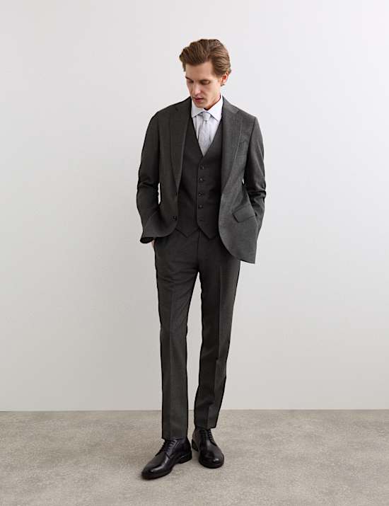 3 Piece Tailored Fit Pure Wool Suit