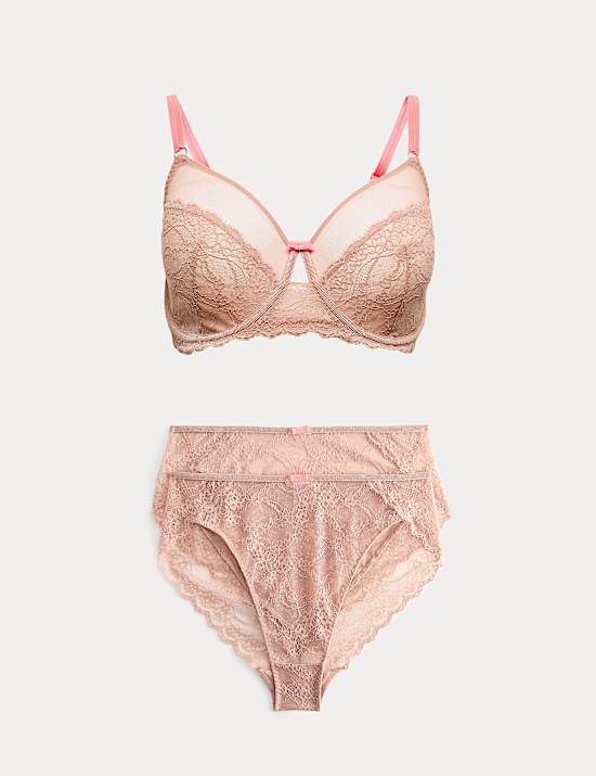 Ida Lace Wired Minimiser Bra Set C-G