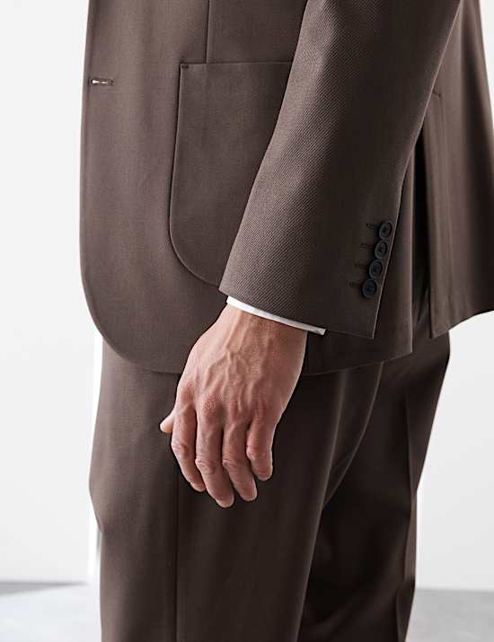 Tailored Fit Wool Blend Performance Suit