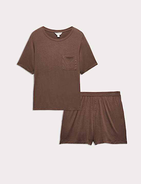 Set Atasan Piyama Detail Saku