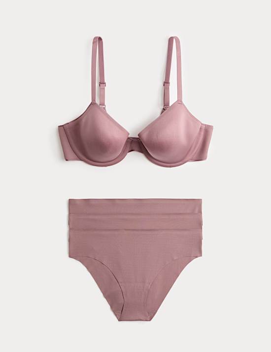 Body Invisibles Wired Demi Cup Bra Set A-E