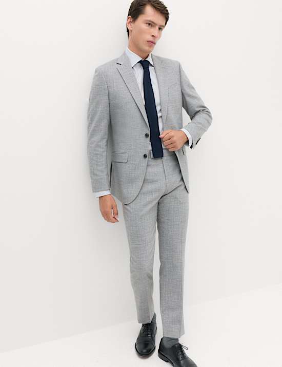2 Piece Regular Fit Textured Suit