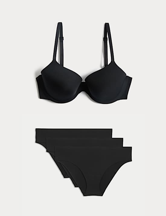 Body Invisibles Wired Demi Cup Bra Set A-E