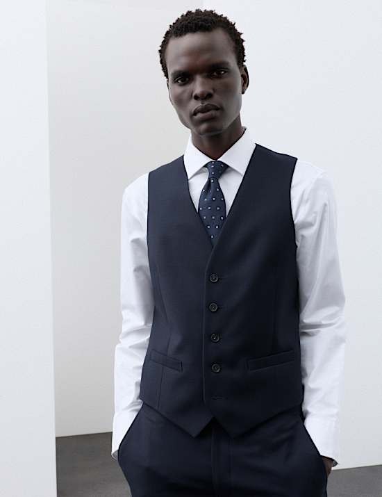 3 Piece Tailored Fit Pure Wool Suit